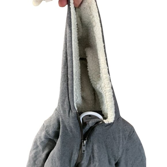 Tommy Bahama Boys Infant Baby 18 MOnths Gray Sherpa Lined Thick Coat Jacket Full - Picture 3 of 6